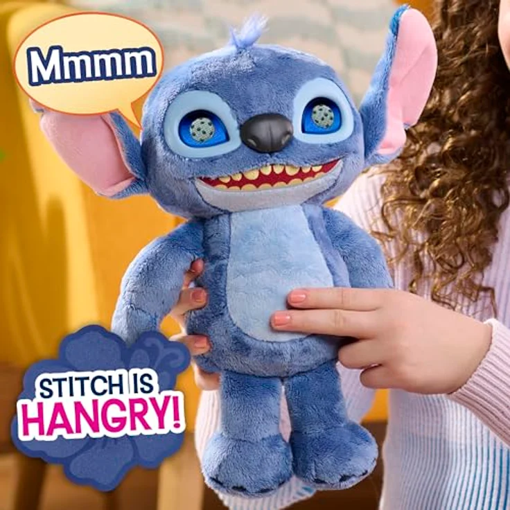 Just Play Disney Stitch Many Moods, interaktives Plüschtier 34,3 cm mit 50+ Soundeffekten, LCD-Augen und kreativen Spielmöglichkeiten, ab 3 Jahren – Bild 5