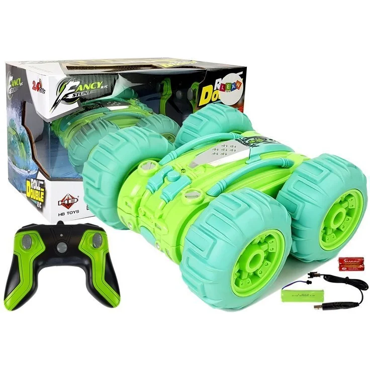 Lean Toys Amfibia, Geländewagen 1:24, ferngesteuert, wasserdicht, beidseitig fahrend, grün
