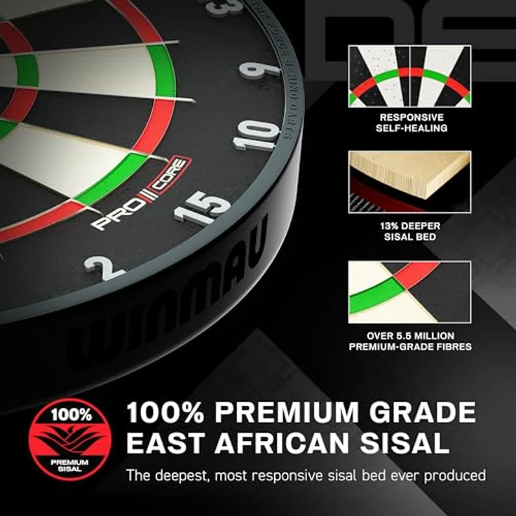WINMAU Blade X, Professionelle PDC-Turnier Steeldartscheibe mit Next-Generation Pro Core Konstruktion und 5 Jahre Garantie – Bild 3