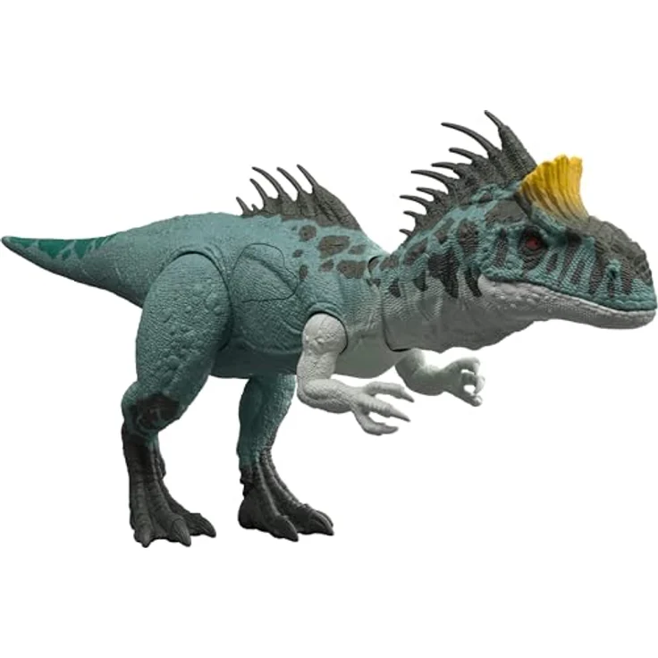 Mattel Jurassic World Wild Roar Crylophosaurus Actionfigur mit Beißangriff und Brüllgeräusch, 36,8 cm, Mehrfarbig, Kunststoff – Bild 1