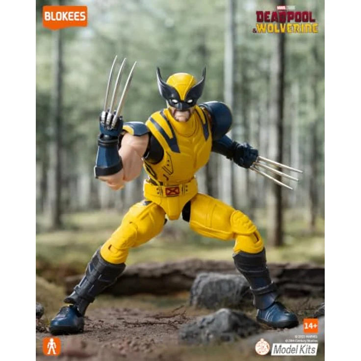 Dickie Blokees Marvel Wolverine, detailreiche Sammelfigur mit 101 Spielzeugteilen, 27,5 cm Höhe – Bild 5