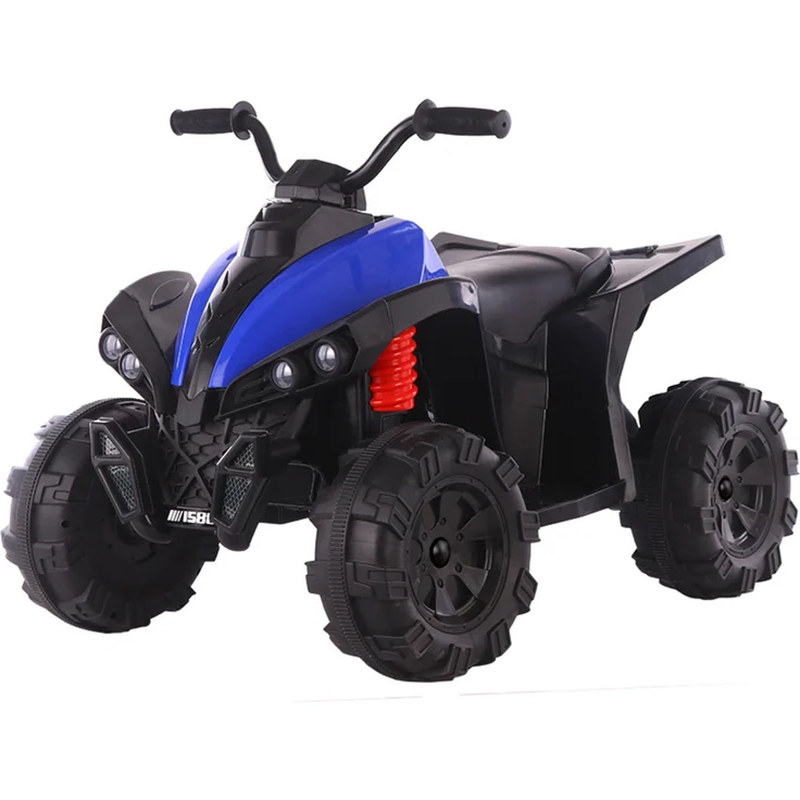 BoGi Quad ATV Kinderquad 12V Elektrofahrzeug mit 2 Geschwindigkeitsstufen, Federung, blau