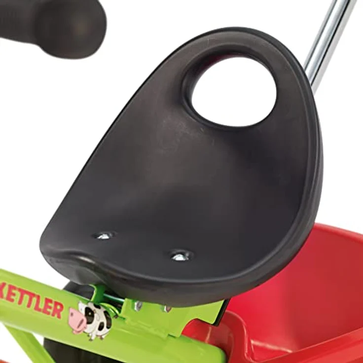 Kettler Funtrike Emma - das coole Dreirad mit Schiebestange - Kinderdreirad für Kinder ab 2 Jahren - stabiles Kinderfahrzeug inkl. kippbarer Sandschale - grün & rot – Bild 3