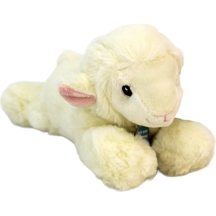 Heinrich Bauer GmbH & Co. KG Plüsch Lamm klein "Lissy", 23 cm, aus 100% recycelten Plastikflaschen, mit gestickten Augen und kuscheligem Plüsch