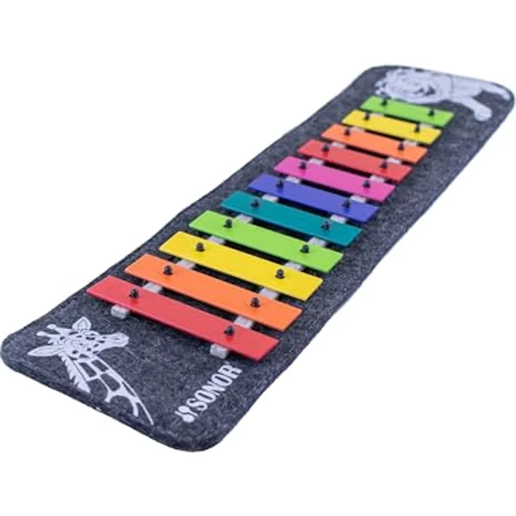 Sonor Safari Glockenspiel BW, Xylophon mit Tonumfang c3 - f4, inkl. Holzkopfschlägel, kompakt und transportabel, Made in Germany – Bild 4