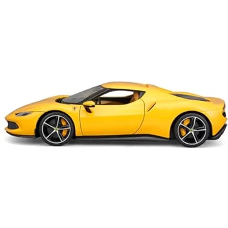 BBURAGO Ferrari 296 GTB R&P, Realistisches Automodell im Maßstab 1:18 mit öffnenden Türen und lenkbaren Rädern, offizielle Ferrari-Lizenz, empfohlen ab 3 Jahren – Bild 4