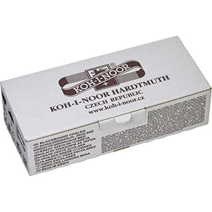 KOH-I-NOOR Schulkreide, eckige Malkreide 12 x 12 x 100 mm, weiß, 100er Pack – Bild 2