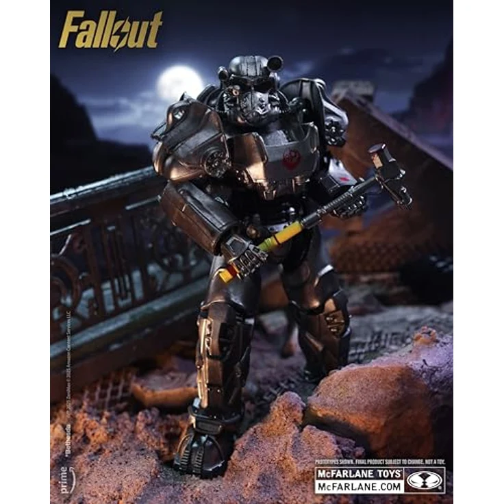 McFarlane Fallout Action Figure Maximus, 19 cm, detailreich und beweglich, mit Zubehör und Base – Bild 5