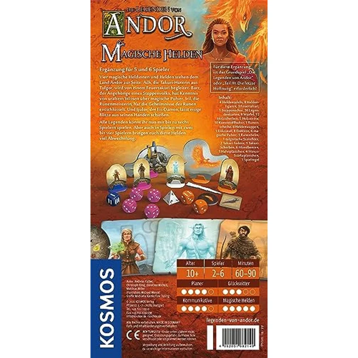 Kosmos Die Legenden von Andor - Magische Helden Brettspiel, Ergänzung für 5-6 Spieler - Preisvergleich – Bild 3
