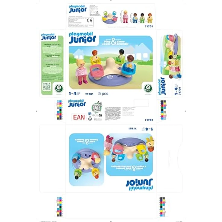 PLAYMOBIL® 71701 Zahlenkarussell, Spielset für Playmobil Junior zur Förderung der Zahlenerkennung von 1 bis 8, inkl. Platz für 4 Figuren – Bild 7