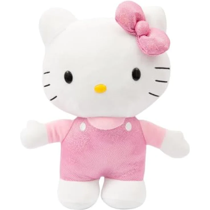 Hello Kitty Plüschtier 30 cm, Kuscheltier mit elegantem rosa Satin Outfit und Schleife, für Kinder ab 3 Jahren - Giochi Preziosi – Bild 1