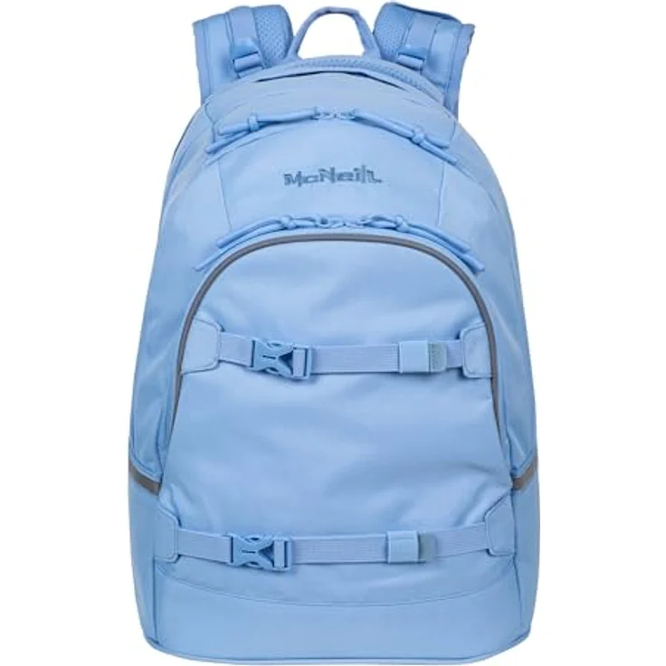McNeill Schulrucksack MILO, hellblau, mit gepolsterten Rückriemen, Air-Flow Rückensystem und Organizer-Fächern – Bild 2
