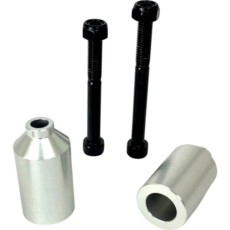 Blunt Stuntscooter Blunt Stunt Scooter Pegs Alu mit Achsen Silber - Aluminium Pegs für Blunt Prodigy mit 70mm und 80mm Achsen