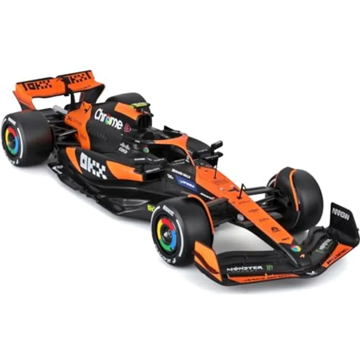 Bburago F1 McLaren MCL38 2024, Diecast-Modellauto im Maßstab 1:24 mit Fahrerfigur Norris, offizielle McLaren-Farben, für Sammler ab 14 Jahren – Bild 2