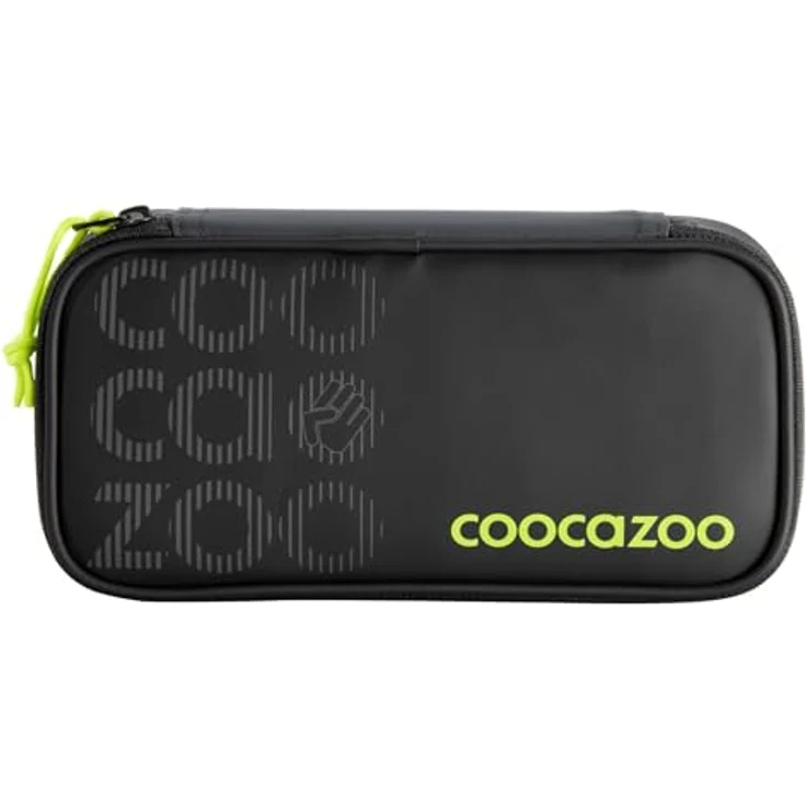 Coocazoo Mäppchen „Tarp Black Thunder”, schwarz, Federmäppchen mit großem Hauptfach, Schlaufen für Zirkel und Geodreieck, Stundenplanfach, Reißverschlussfach, geeignet ab der 3. Klasse – Bild 1
