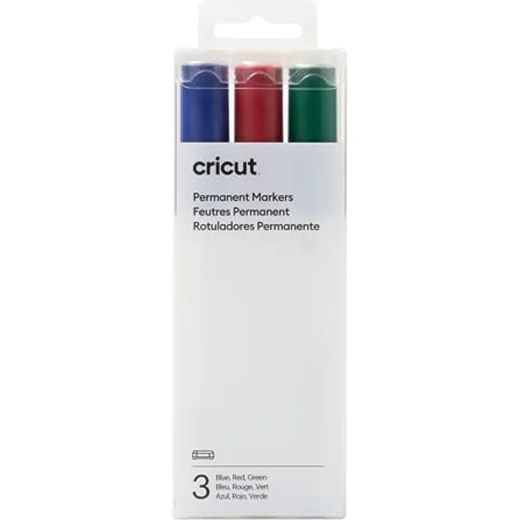 Cricut Permanentmarker 2,5 mm, Rot/Grün/Blau (3 ct) - Compatible Venture – Bild 1