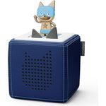 Tonie   Toniebox Sondermodell - Starterset Navy Blau mit Kreativ Tonie Superheld in hellblau-gold, limitierte Winteredition 2024  