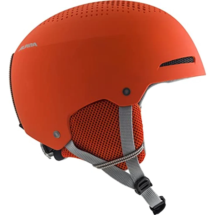 ALPINA ZUPO - Sicherer, Stoßabsorbierender, Belüfteter & Schlagfester Skihelm Für Kinder, pumpkin-orange matt, 54-58 cm – Bild 3