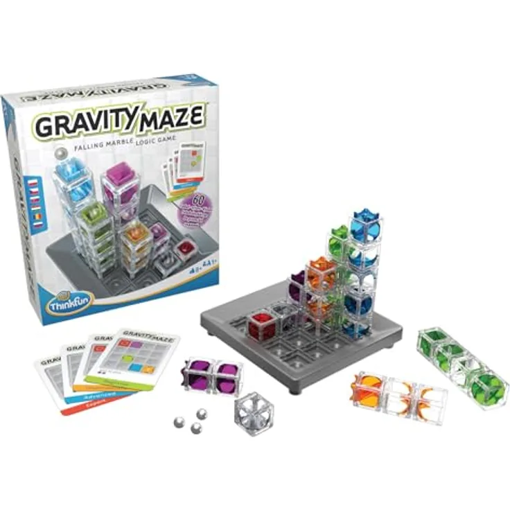 ThinkFun Gravity Maze Logikspiel (76407), Transparente Türme, Förderung logischer Denkfähigkeiten, ab 8 Jahren - Preisvergleich
