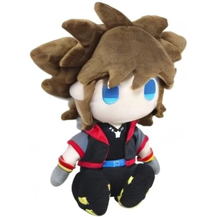 SquareEnix Kingdom Hearts III Plüschfigur Sora, 19 cm, sitzende Position mit großen Augen in zwei Farben – Bild 6