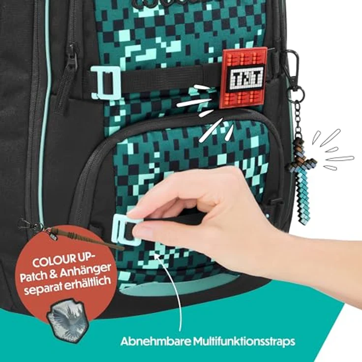 coocazoo Schulranzen PORTER, ergonomisch, größenverstellbar, 35 Liter Stauraum, ideal für den Schulalltag – Bild 7