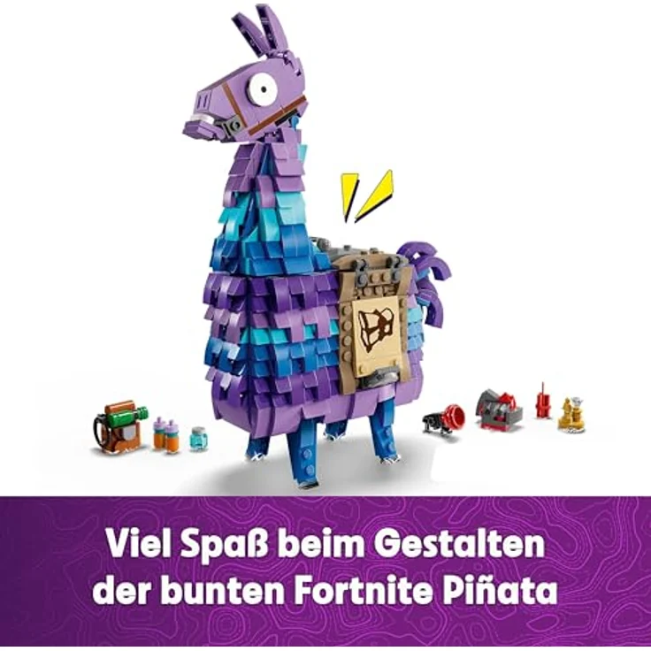 LEGO Fortnite Supply Llama 77071, Bauset mit beweglichem Kopf, Zubehör wie Greifer und Schlürfsaft, für kreative Mädchen und Jungen ab 12 Jahren – Bild 5