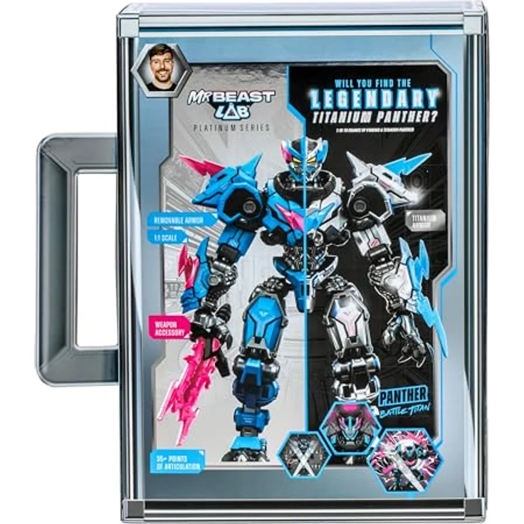 MRBEAST LAB Ultimate Fusion Pantera, Sammelfigur mit 35 Gelenkpunkten, 15,8 cm, Premium-Verpackung – Bild 2