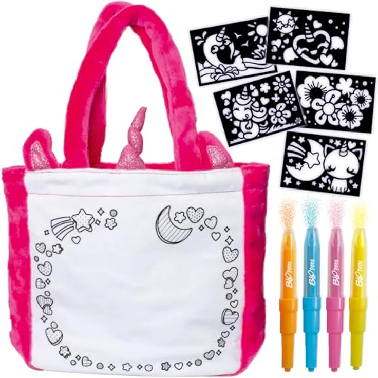 Lansay Schreibset Styl'bag, buntes Schreibset mit Malvorlagen, rosa – Bild 3