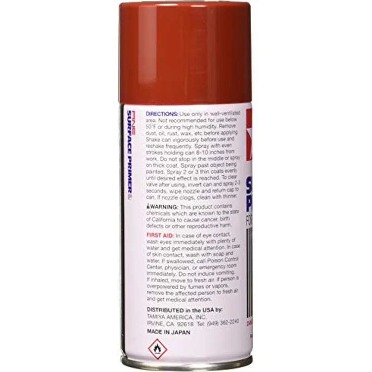 TAMIYA 87160 Modellbau-Grundierung Spraydose Oxidrot Inhalt 180ml – Bild 3