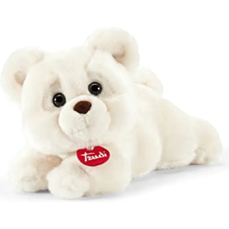 Trudi Klassik 25630 Plüschtier Teddybär Teo 19 x 16 x 23 cm, Größe S, hochwertiges Stofftier mit weichen Materialien, realistische Details, waschbar, Kuscheltier für Kinder, Elfenbein