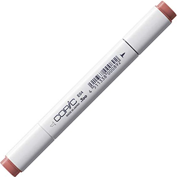 Copic COPIC Classic Marker Typ E - 04, Lipstick Natural, professioneller Layoutmarker mit dualem Spitzensystem und schnelltrocknender Tinte – Bild 1
