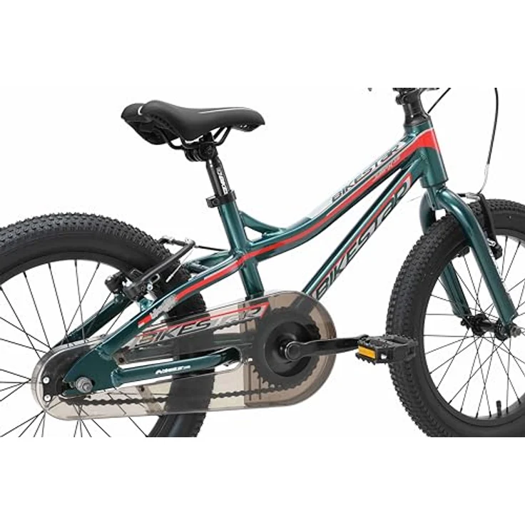 BIKESTAR Alu Mountainbike Jugendfahrrad 24 Zoll ab 9-14 Jahre Hardtail | 21 Gang Shimano Schaltung, Scheibenbremse, Federgabel | Kinder Fahrrad Schwarz & Grün | Risikofrei Testen – Bild 4