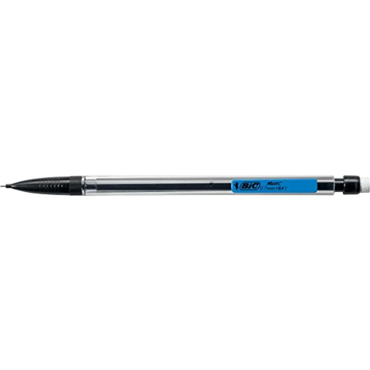 BIC Matic Druckbleistift, 0,7 mm mit 3 Ersatzminen und Radiertip, Taschenclip – Bild 1