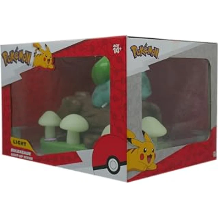 Teknofun Pokemon Bulbasaur LED-Lampe, dekorative Nachttischlampe in schlafender Pose aus langlebigem Kunststoff – Bild 9