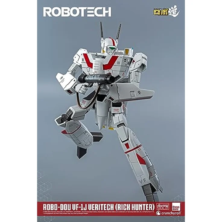 threezero Robotech: ROBO-DOU VF-1J Veritech (Rick Hunter), 20,3 cm Transformierbare Figur mit 109 Gelenkpunkten und Zubehör – Bild 2