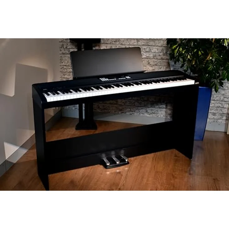 Korg XE20SP, Digitalpiano mit 88 Hammermechanik-Tasten und integrierter Begleitautomatik, Schwarz – Bild 2
