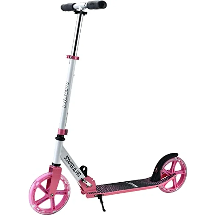 Mach1 Cityroller Kick Scooter ALU mit 200mm XXL Rollen, für Erwachsene bis 100kg, klappbar, mit Tragegurt und LED Rollen (optional) – Bild 1