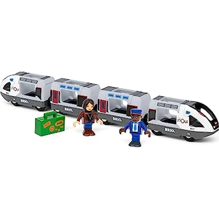 BRIO® Spielzeug-Eisenbahn BRIO® WORLD, TGV Hochgeschwindigkeitszug für 6 Figuren, Originaldesign, kompatibel mit BRIO World – Bild 8