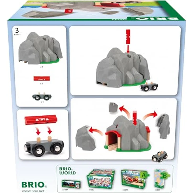 Ravensburger BRIO World - 36044 Tunnel mit Sprengfunktion, Holz- und Kunststoffspielzeug für Kinder ab 3 Jahren – Bild 2