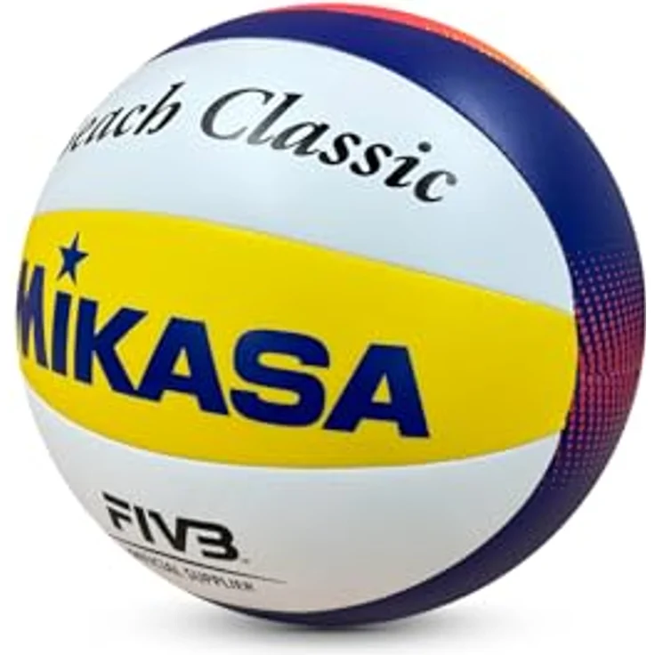 Hammer Beachvolleyball MIKASA BV552C, Replika Ball mit 10 geschwungenen Panels, wetterfest und FIVB-zertifiziert – Bild 2