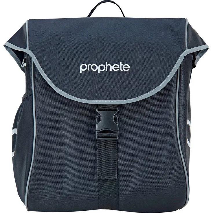 Prophete Fahrradtasche Seitenpacktasche, Kinderfahrradtasche mit 20 Litern Volumen, wasserabweisend - Schwarz