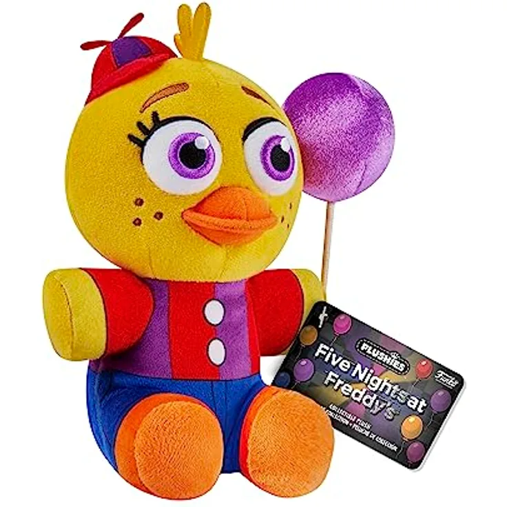 Funko Plush: Five Nights at Freddy's (FNAF) SB - Balloon Chica The Chicken - (CL 7") - Plüschtier - Geschenkidee Zum Geburtstag - Offizielle Handelswaren - Gefüllt, 17,78 cm (7 Zoll)