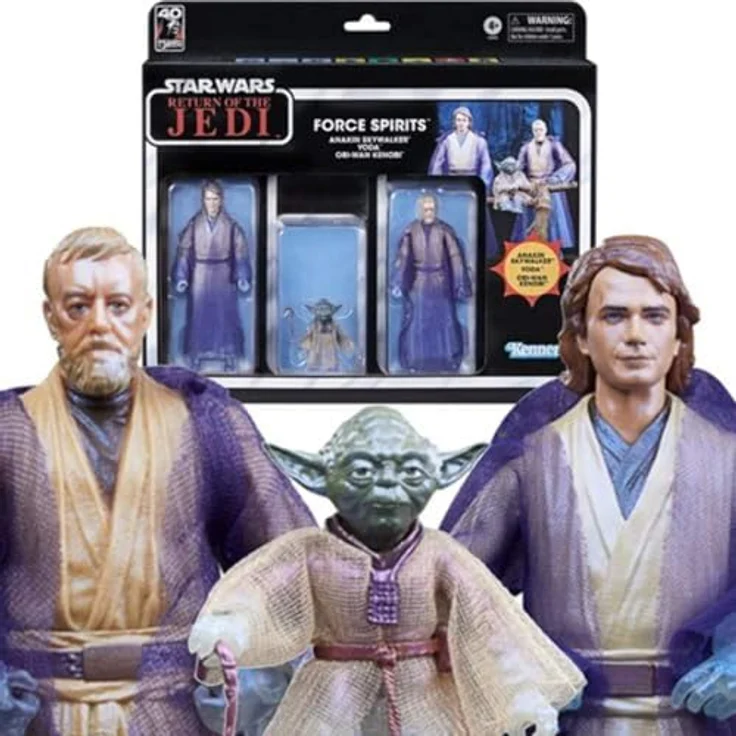 Hasbro Star Wars Black Series: Force Spirits 3-Pack (Return of the Jedi), Sammelfiguren zum 40. Jahrestag mit klassischem Design – Bild 1
