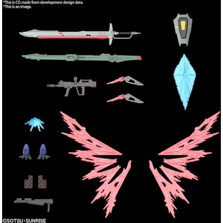 Bandai Gundam Zestaw Modelarski HG 1/144 Destiny Gundam Spec II mit Zeus Silhouette, inklusive Waffen und Effektteilen – Bild 12
