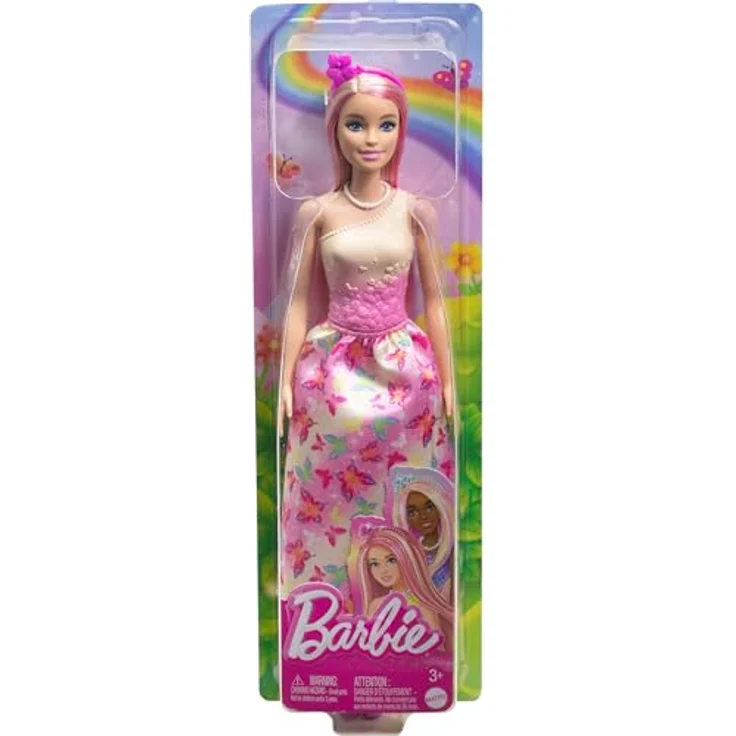 Barbie Anziehpuppe Royal_1, in Regenbogenfarben, mit fantasievollem Design und stilvollen Accessoires – Bild 6