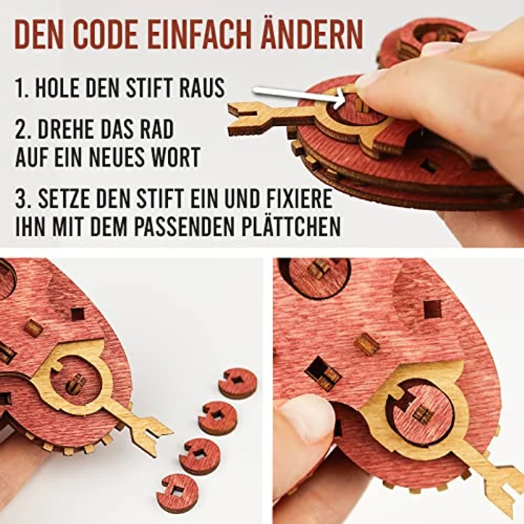 0785045811193 - Cluebox Tin Woodman`s Heart - Schatzkiste mit Codeschloss, ab 14 Jahren – Bild 5