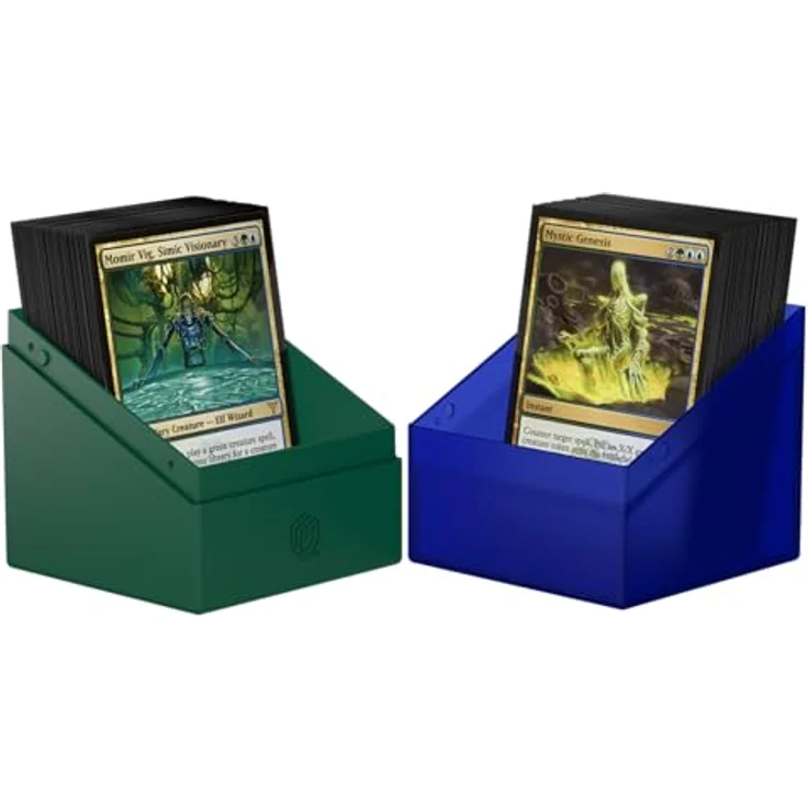 Ultimate Guard Boulder 100+ MTG Guild Summit - Simic, Box für 100 Double-Sleeve Karten mit Soft-Touch-Oberfläche und sicherem Verschluss – Bild 4