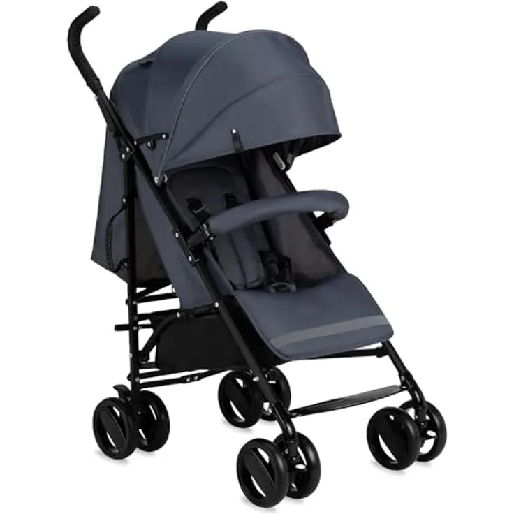 MoMi AKIRA Kinderbuggy, leicht und wendig mit 5-Punkt-Sicherheitsgurt, Einkaufs- und Babytasche, Regen- und Insektenschutz, geeignet ab 6 Monaten bis 15 kg