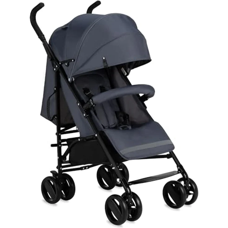 MoMi AKIRA Kinderbuggy, leicht und wendig mit 5-Punkt-Sicherheitsgurt, Einkaufs- und Babytasche, Regen- und Insektenschutz, geeignet ab 6 Monaten bis 15 kg – Bild 1