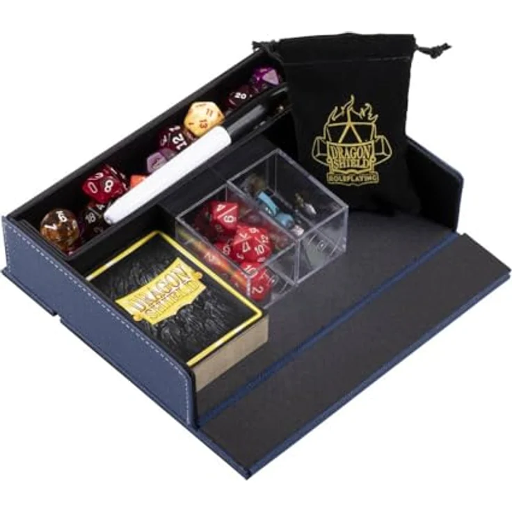 Arcane Tinmen Dragon Shield: Dice Companion – Midnight Blue, Einfarbig – Bild 3